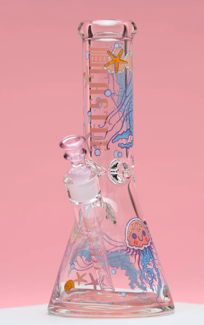 Jelly Fish Bong by Castle Glassworks