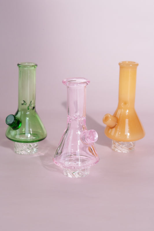 Beaker Whirlpool Carb Cap - Red Eye Glass
