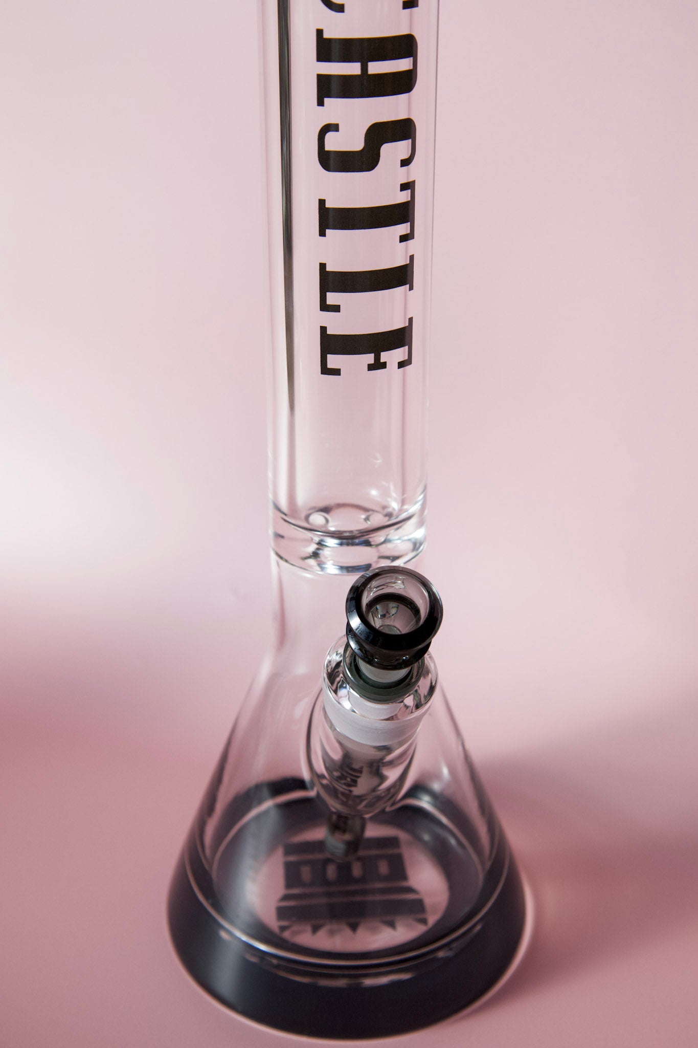 Castle Glass logo Bong (18inch Tall + 9mm Thick Glass) - Castle Glass