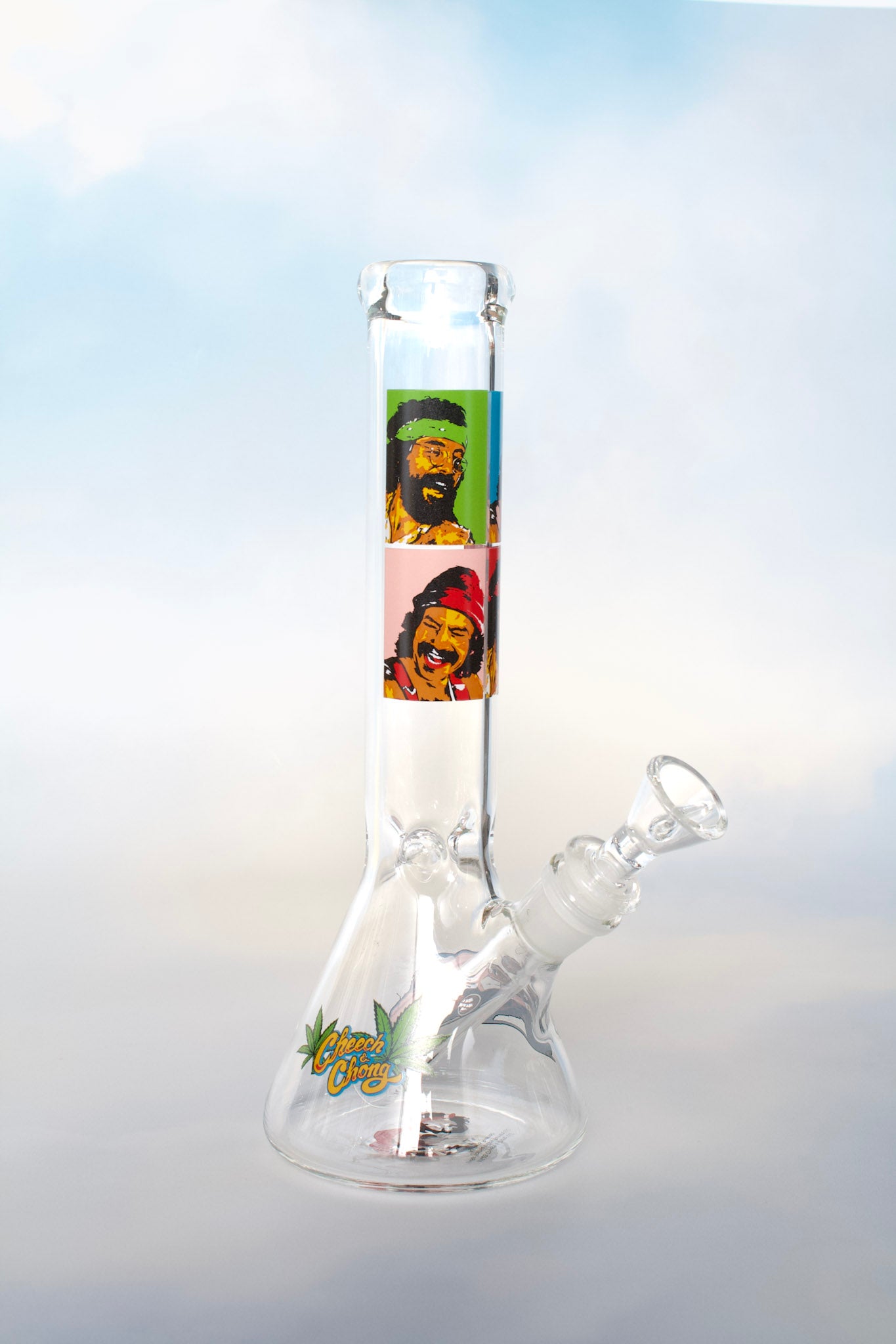 10" Pop Art Beaker Base Water Pipe / Cheech and Chong Glass