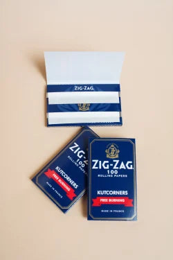 Kutcorners Free-Burning Rolling Papers (Dark Blue) / Zig Zag