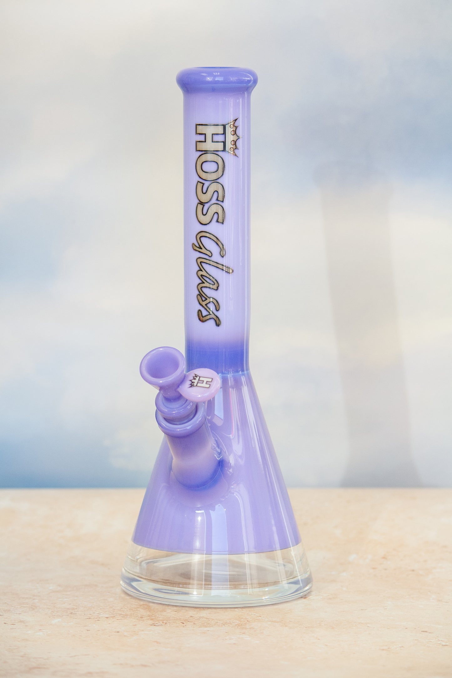 12" Hoss Glass 38mm Coloured Beaker