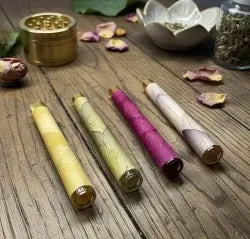 Rose & Lotus Petal Cones - Premium Glass Tip Edition