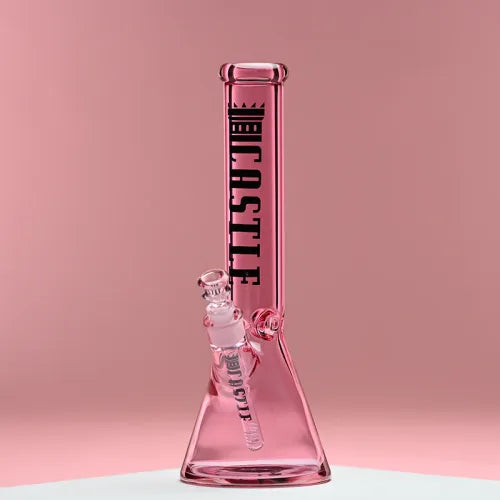 Electroplated Bong (14inch 7mm) / Castle Glass