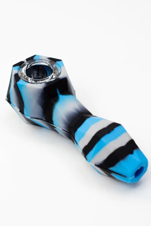 Silicone Hand Pipe (glass bowl)