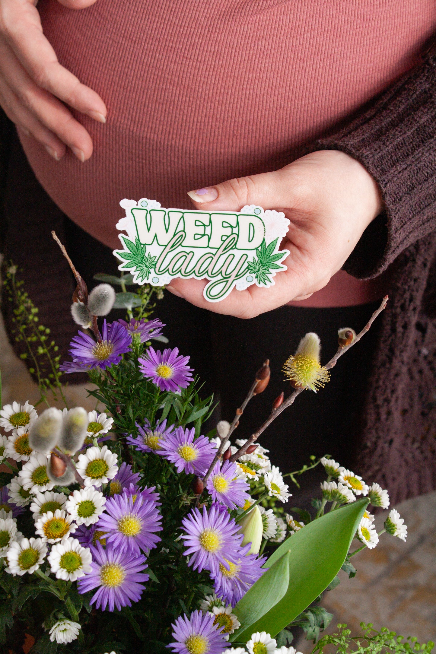 Weed Lady Sticker