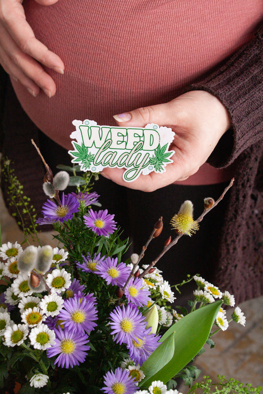 Weed Lady Sticker
