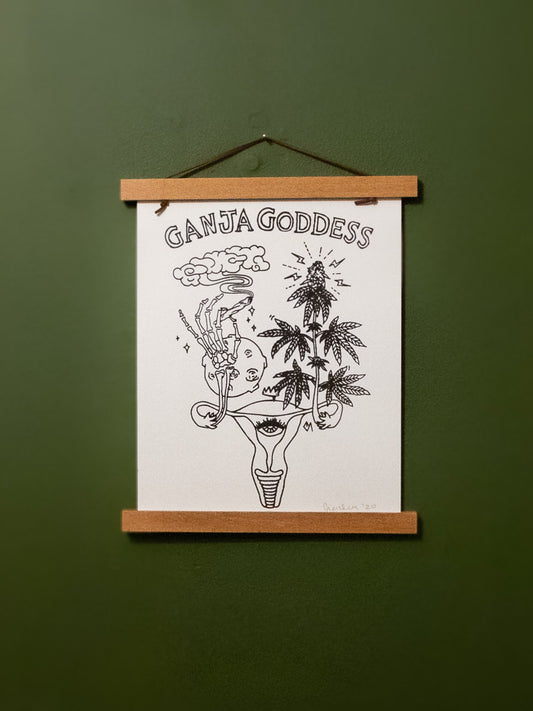 Ganja Goddess Art Print (and frame) - Octopied Mind